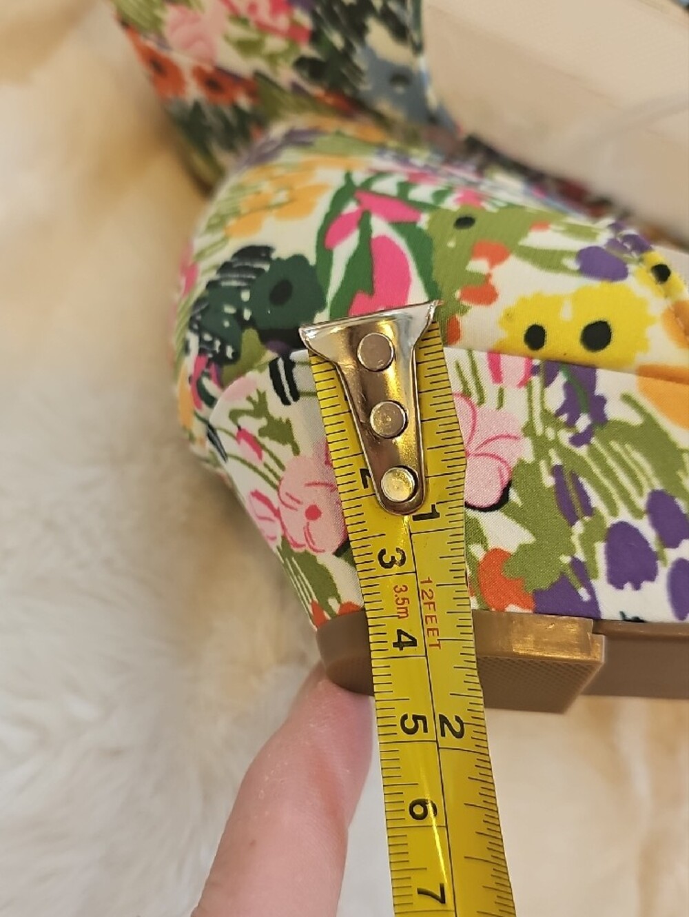 East 5th Multicolor Floral Mesh Flats - Picture 10 of 10